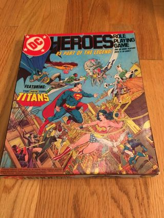 Vintage Dc Heroes Role Playing Game Mayfair 1985