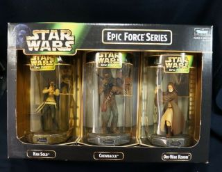 Star Wars Epic Force 3 - Pack Han Solo Chewbacca Obi - Wan Fao Schwartz 1997