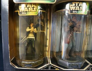 Star Wars Epic Force 3 - Pack Han Solo Chewbacca Obi - Wan FAO Schwartz 1997 2