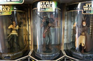 Star Wars Epic Force 3 - Pack Han Solo Chewbacca Obi - Wan FAO Schwartz 1997 3