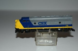 N Scale Life - Like Csx F7a Powered Diesel Locomotive 116 C8460