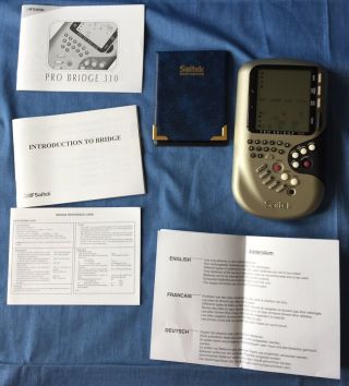 Saitek Pro Bridge 310 Computers Handheld Electronic Card Game W/instructions