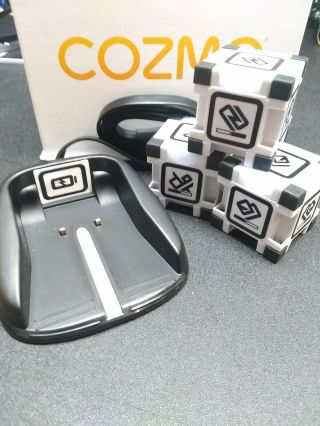 Set Of 3 Cozmo Cubes - You Get Cubes 1 2 And 3 Replacements Plus Charger
