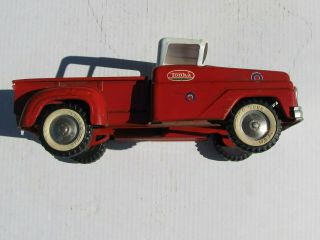 1962 Vintage Tonka Ford Step Side Red Pick Up Truck