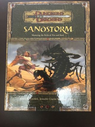 Dungeons And Dragons Sandstorm With Map Tiles 3.  5 Edition