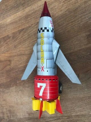 Japan Nomura Tn Tin Space Toy Solar X7 Rocket Spacecraft S - X7 1960 