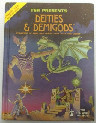 1980 Deities & Demigods 1st 2013 Advanced Dungeons & Dragons Vtg Tsr Hc Book D&d
