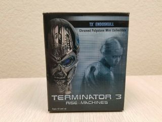 Terminator 3 Rise Of The Machines Tx Endoskull Chromed Polystone Mini Bust