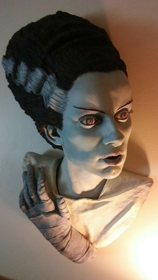 The Bride Of Frankenstein Life Size Wall Hanging Bust By Blackheart Enterprises
