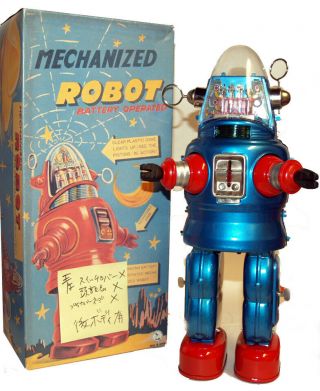 Mechanized Robby The Robot Japan Osaka Tin Toy Or Restoration