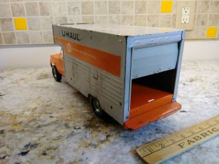 Nylint 19 " Chevy U - Haul Box Van Truck W/ Sliding Door Pressed Steel Toy