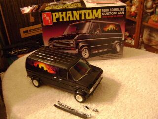 Old 1/25 Amt Phantom Ford Econoline Custom Van Kit / Box - Pro Built Xlnt