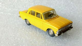 Moskvich 412 A2 Mockvitch Yellow Diecast USSR Soviet Scale 1/43 6