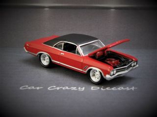 Very Detailed 1966 66 Buick Skylark Gs Muscle Car 1/64 Collectible Diorama Model