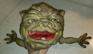 1987 Boglins Dwork Rubber Hand Puppet Seven Towns Goblin Creature Mattel 4787