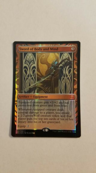 1x Sword Of Body And Mind Kaladesh Inventions Mtg Magic The Gathering Nm - Lp/sp