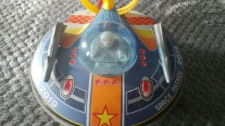 Space Patrol Tin Toy Flying Saucer Rocket Yonezawa Japan