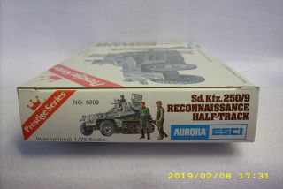 ESCI Prestige Series German Sd.  Kfz 250/9 Reconnaissanc Half - Track 1/72 6209 5