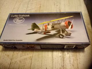 Lindberg Curtiss Goshawk 1/48 Scale Model Plane Kit.  Never Built.