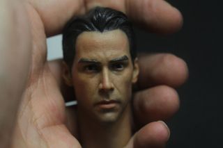 1/6 Scale The Matrix Neo Keanu Reeves Head Sclupt Model F 12 " Male Action Figure