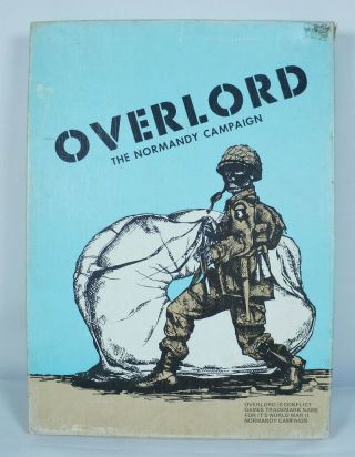 Overlord The Normandy Campaign Wwii Game Conflict Games 1973 Punched