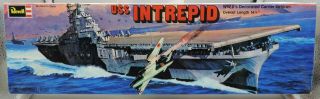 1:720th Scale Revell Usn Aircraft Carrier Uss Intrepid Cv - 11 H - 462 Fw - Gb