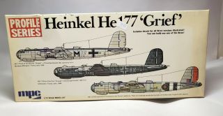 Mpc Heinkel He 177 Grief 1:72 Scale Plastic Model Kit 2 - 2502