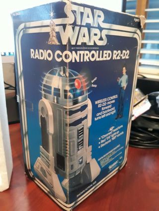 Vintage 1978 Kenner Star Wars Radio Controlled R2 - D2 W/ Box Remote Paperwork