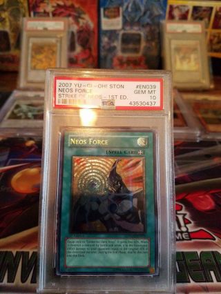 Yugioh Psa 10 Neos Force 1st Edition Ultimate Rare