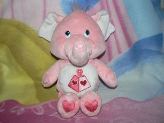 10 " Plush Pink Lotsa Heart Elephant Care Bear Cousin Baby Boy Girl Gift 1980 Toy
