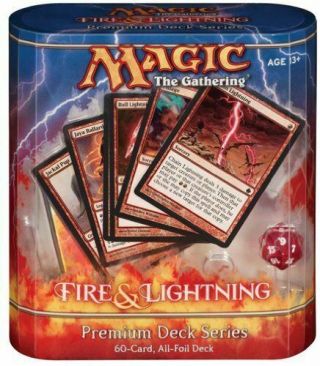Mtg Fire And Lightning Premium Deck Series.  Nib.  Magic The Gathering Foil Deck
