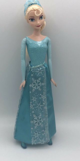 Disney Frozen Sparkle Princess Elsa Doll Pre - Owned