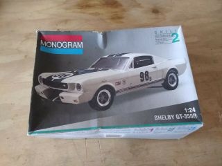 Shelby Gt - 350r Ford Mustang Monogram 1:25 Scale Model Kit
