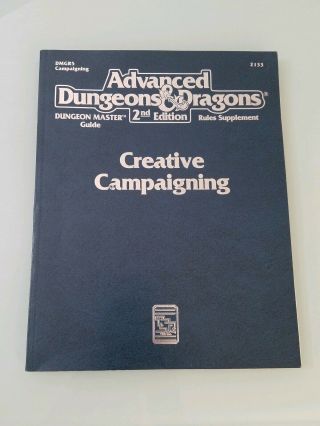 Dmgr5 Creative Campaigning Ad&d Tsr Dungeons & Dragons Master Guide 2nd Edition