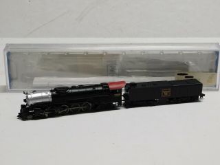 N Scale - Bachmann - 58066 Burlington Northern 4 - 8 - 4 Steam Locomotive & Tender