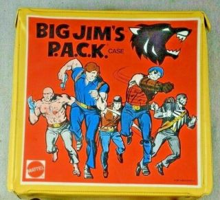 1971 - 75 Mattel Big Jim’s Wolf P.  A.  C.  K Pack Action Figure Holder Case
