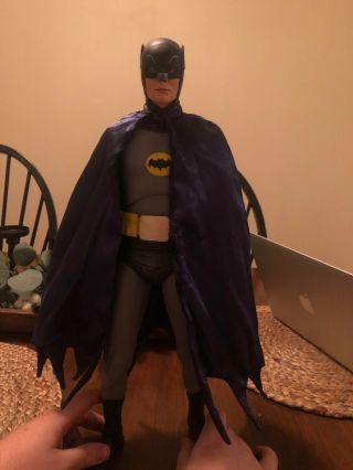 Neca 1966 Batman,  Adam West,  1:4 Scale Figure,  Lightly Displayed