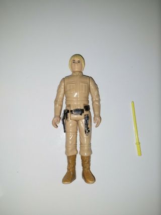 Vintage 1980 Star Wars Bespin Luke Skywalker Blonde Loose (hk) With Lightsaber