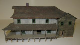 Ho Scale Scratch Built Feed Store (footprint 9 1/2 " X 5 5/8 ")