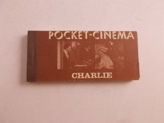 Rrdn  Pocket Cinema By Charlie Mini Movie Flip Book Vintage 1969