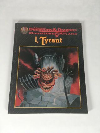 1996 Tsr Ad&d Monstrous Arcana Accessory I,  Tyrant W/ Poster