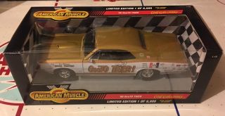 Ertl 1/18 1966 Pontiac Gto Geeto Tiger White Side Serial No Chassis,  1 Of 9,  999