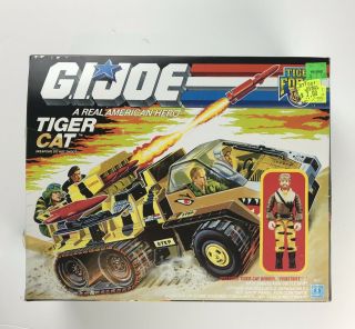 1988 Gi Joe Tiger Cat With Figure Frostbite Hasbro G I Joe Vehicle