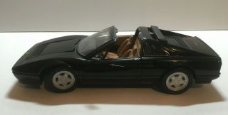 Anson Large 1:18 Scale Black Ferrari 328 Gts Diecast Model Car