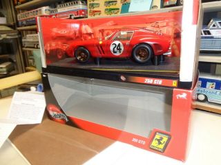 100 Hot Wheels 1:18 Ferrari 250 Gto,  Red 24 Special Dirty Finish/ Factory Box