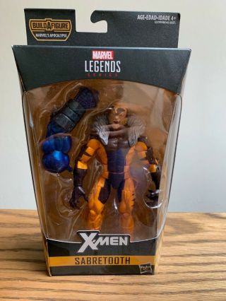Nib Hasbro Marvel Legends Sabretooth Apocalypse Wave Baf X - Men Mutant Sentinel