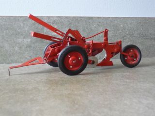 Rare 50s McCormick Deering two bottom plow.  Near.  Rare red wheels. 3