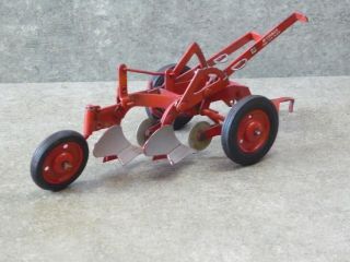 Rare 50s McCormick Deering two bottom plow.  Near.  Rare red wheels. 8