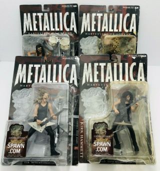 Metallica Mcfarlane Toys Harvester Of Sorrow Complete Set Of 4 Figures Spawn Nib