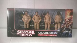 Mcfarlane Toys Stranger Things Ghostbusters 4 Figure Pack.  Netflix.